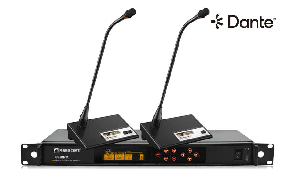 CS-302 Conferencing Discussion System with Dante Network Interface Relacart  Electronics